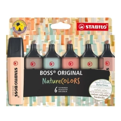 Zakreślacz Boss Original Naturecolors 6szt - Stabilo