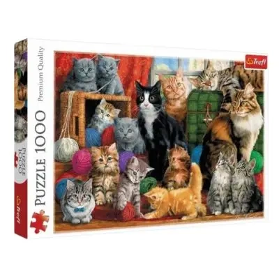 Puzzle 1000 Kocie spotkanie TREFL