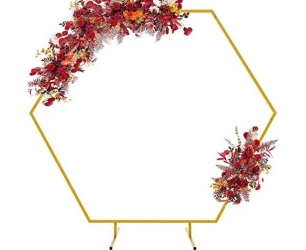 Stelaż heksagonalny złoty 200x200cm - Godan