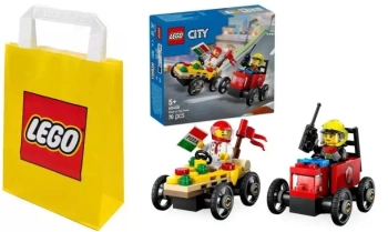 2W1 LEGO(R) CITY 60458 ZESTAW WYŚCIGÓWEK+TORBA