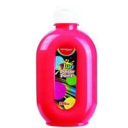 Farba plakatowa fluorescencyjna czerwona 300ml - Keyroad
