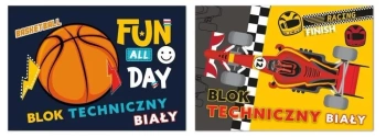 Blok techniczny A4/10K biały chłopiec - Beniamin