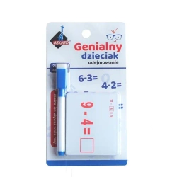 Genialny dzieciak - fiszki matematyczne odejmowan. - Askato