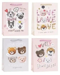 Torebka ozdobna 18x23x8cm dziecięce mix ROZETTE