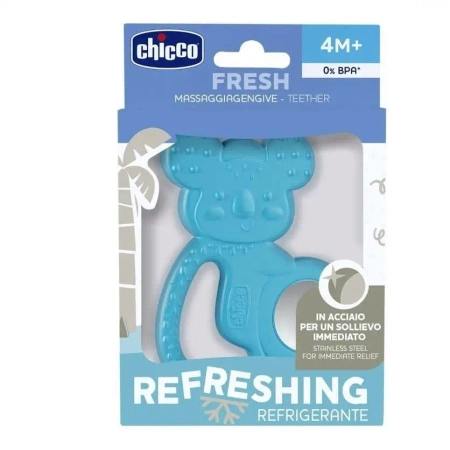 Gryzak ze stalą nierdzewną koala niebieski 4m+ - Chicco