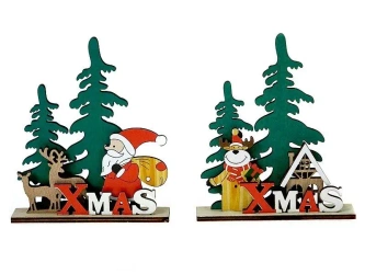 Ozdoba świąteczna drewniana (24szt) - ADAR