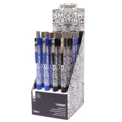 Długopis automat. Fashion Tattoo niebieski (24szt) - Titanum