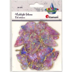 Naklejki foliowe motyle 10 wzorów 20szt - Titanum