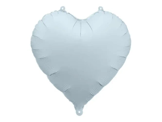 Balon foliowy Serce 45cm mglisty niebieski - PartyDeco