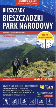 Bieszczadzki Park Narodowy - mapa laminowana 2025 - Opracowanie zbiorowe