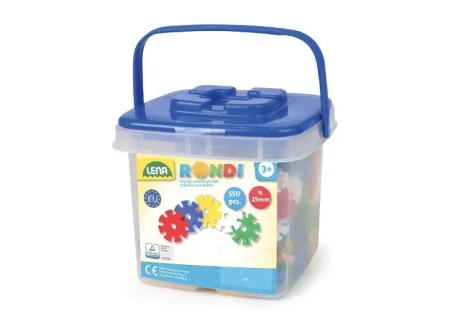 Klocki Rondi w wiaderku 550 elementów - Lena
