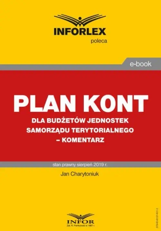 eBook Plan kont dla budżetów jednostek samorządu terytorialnego – komentarz - Jan Charytoniuk