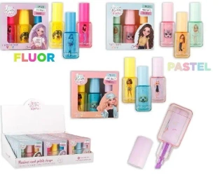 Zakreślacz kształt lakier do paznokci 3szt MIX - MP Main Paper