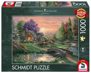Puzzle 1000 PQ T. Kinkade Romantyczny weekend 111100 - Schmidt Puzzle