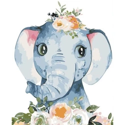 Malowanie po numerach 40x50cm Słonik - Koh-I-Noor