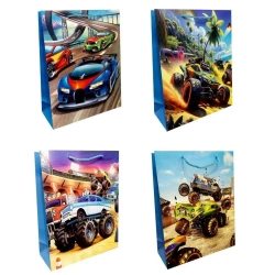 Torebka prezentowa dziecięca S Monster Truck mix - Ju-Piter
