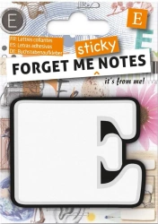 Forget me sticky notes kart samoprzylepne litera E - IF