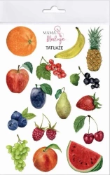 Tatuaże zmywalne Owoce - Mama Maluje