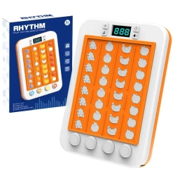 Gra elektroniczna Owoce swiatła dźwięk różowa - Leantoys