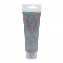 Farba akrylowa Deco Artea 75 ml tuba metaliczny srebrny - ASTRA art-pap