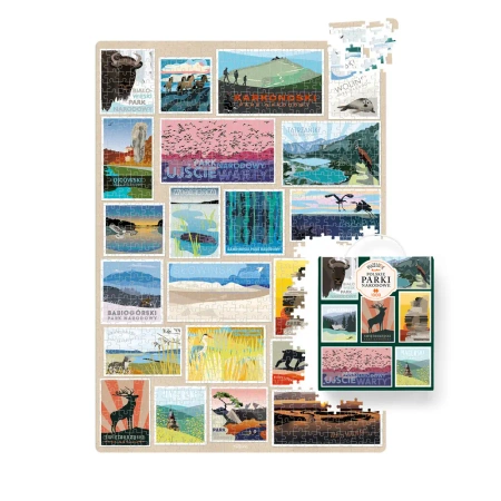 Puzzlove CzuCzu Polskie Parki Narodowe 1000el - Bright Junior Media