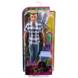 Barbie Kemping Ken Lalka + akcesoria - Mattel