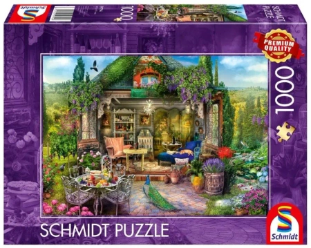 Puzzle PQ 1000 Wymarzony domek ogrodowy G3 - Schmidt