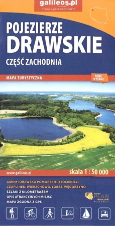 Mapa turyst. - Pojezierze Drawskie cz. zach w.2020 - praca zbiorowa