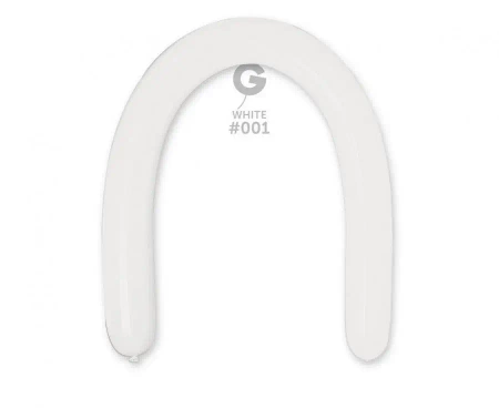 Balony do modelowania białe rurki 100szt - Godan