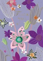 Karnet B6 + koperta MO5621V1 Dziękuję Kwiaty - Turnowsky