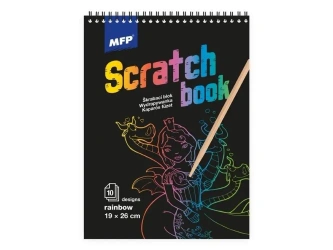 Wydrapywanka tęczowa 26x19cm10 arkuszy - MFP