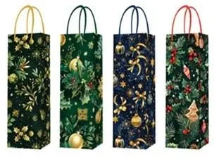 Torebka prezentowa butelka Boże Narodzenie platera