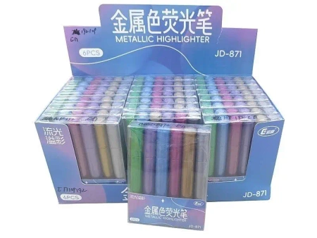 Flamastry metaliczne 6 kolorów - ADAR