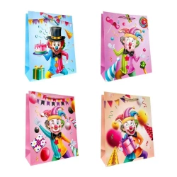 Torebka prezentowa dziecięca L Klaun 3D mix - Ju-Piter