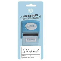 Pieczątka z napisem - Be Happy!!! - Be-Happy Gifts