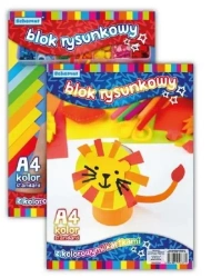 Blok rysunkowy A4/20K 80g kolorowy (10szt) - Schemat