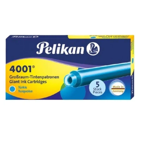 Naboje długie GTP/5 turkusowe - PELIKAN