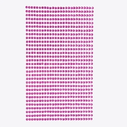 Kryształki samoprzylepne pink 3mm 806szt - Dalprint