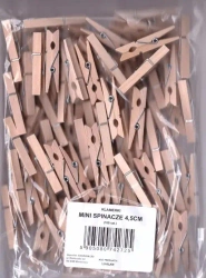 Klamerki mini spinacze 4,5cm 100szt - LearnHow