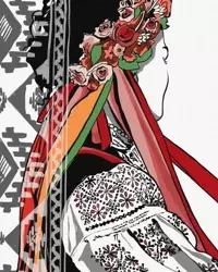 Malowanie po numerach - Kwitnąca piękność 40x50cm - Ideyka