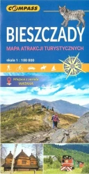 Mapa atrakcji tur. - Bieszczady 1:100 000 - opracowanie zbiorowe