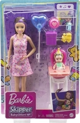 Lalka Barbie Skipper Klub Opiekunek Krzesełko Mini Urodziny GRP40 - Mattel