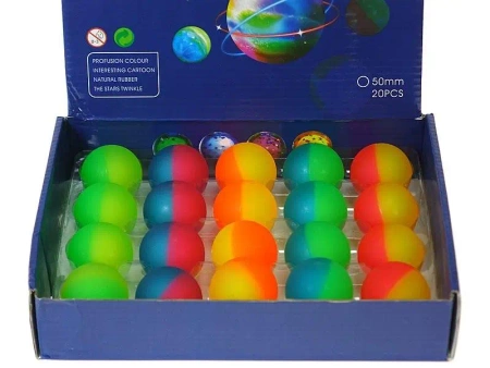 Piłeczka kauczukowa ze światłem (20szt) - ADAR