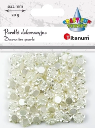 Koraliki perełki plastikowe róże 10mm 20g - Titanum