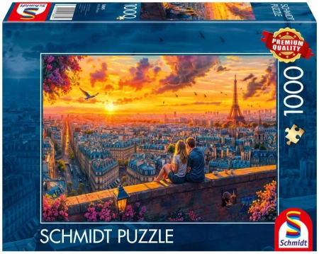 Puzzle PQ 1000 Szepty z dachu Paryża - Schmidt