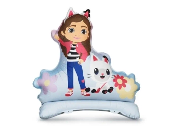 Balon foliowy stojący Koci Domek Gabi 92x90.5cm - PartyDeco