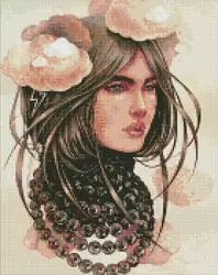 Diamentowa mozaika - Pochmurne myśli 40x50cm - Ideyka