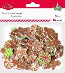 Naklejki piankowe mix pierniczki 120szt. - Titanum