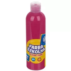 Farba szkolna naturalna tempera Astra 250 ml różowa - ASTRA art-pap