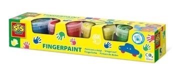 Farby do malowania palcami 4 kolory - SES